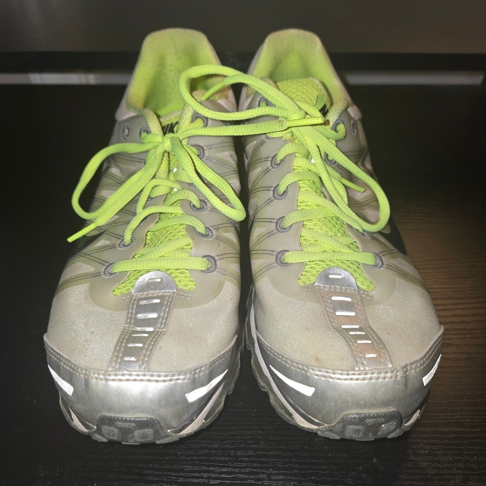 Nike Air Max 2009 Grey Volt Yellow Running Shoes 486978-017 Mens 10.5